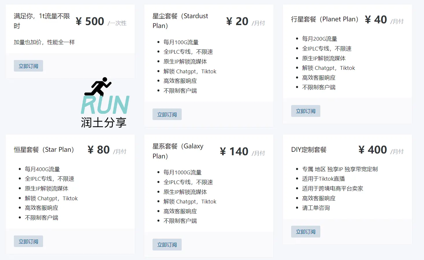Galaxy Cloud 银河云机场订阅价格 Galaxy Cloud 银河云机场订阅价格