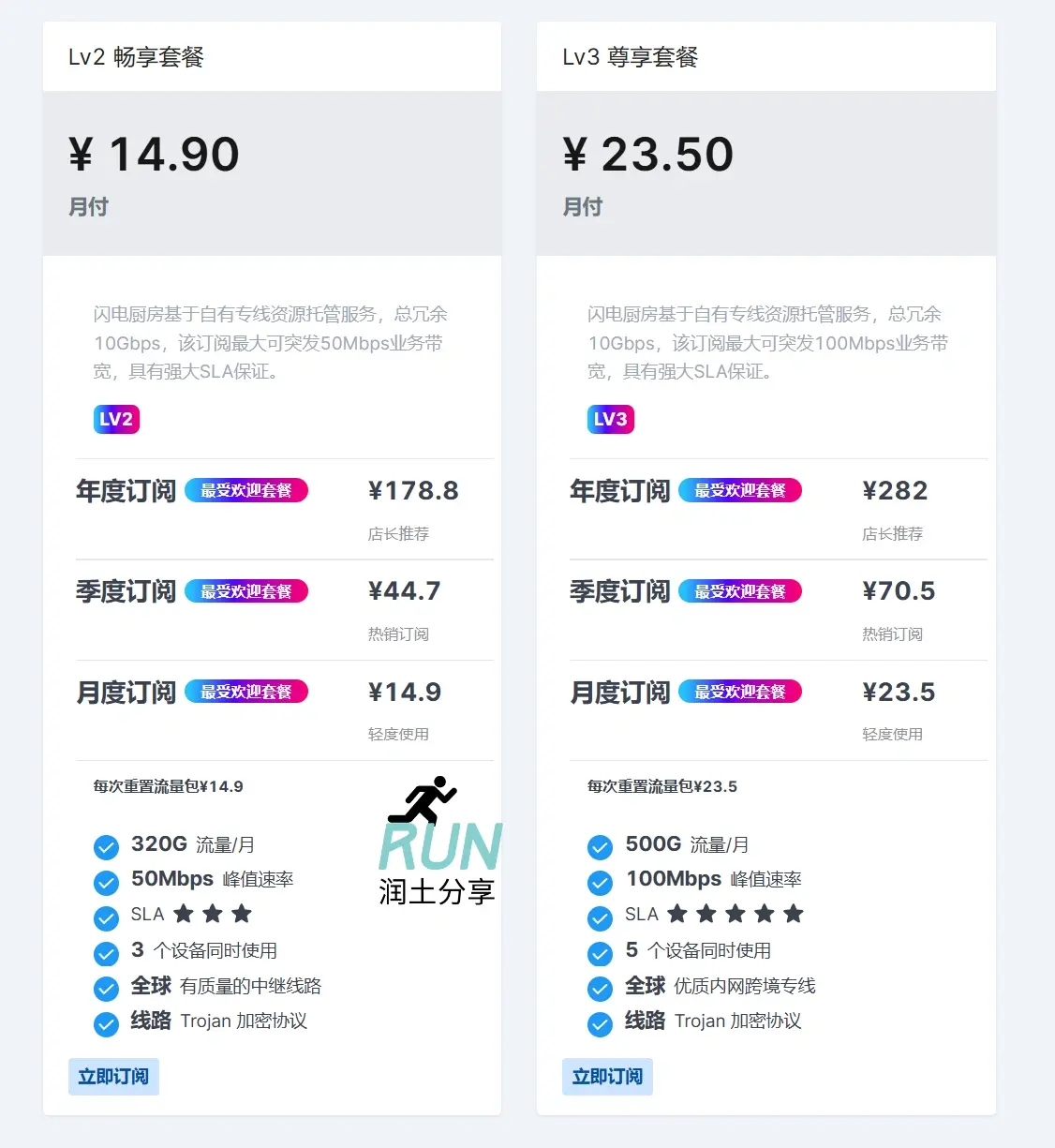 闪电机场订阅价格表 闪电机场订阅价格表